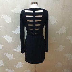 BCBGeneration black Dress with Ladder Back Detail